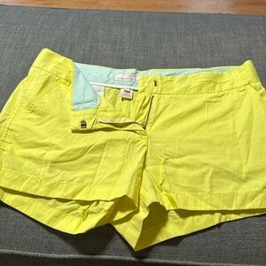 J. Crew Chino Shorts Neon Yellow Shorts Size 10